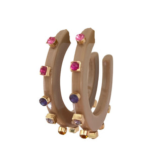 Large City Girl Jewel Hoop