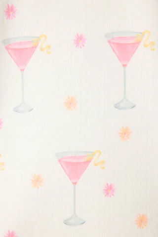 Tini Time Drinks Pointelle PJ Shorts Set