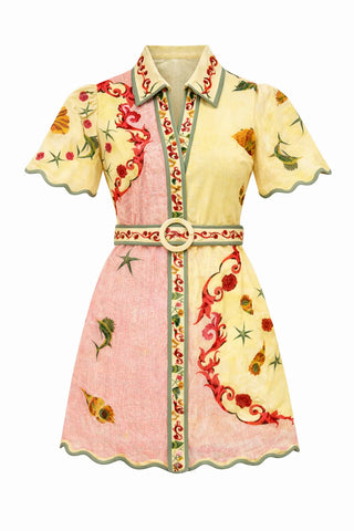 Poppy Dress in Blush Shell
