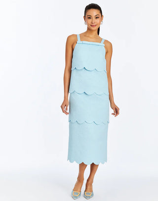 Citrine Convertible Midi Dress in Powder Blue