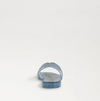 Bay Jelly Slide Sandal in Azure Blue
