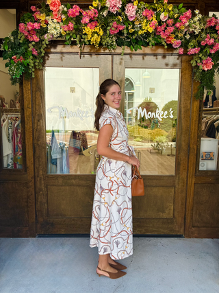 Savannah Dress in Ivory Bits