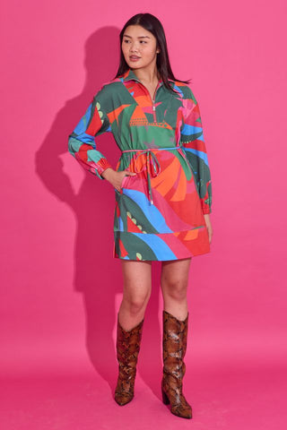 Logan Dress in Tropical Jingle