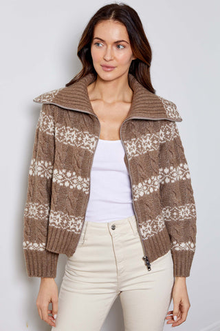 Brighton Cardigan in Umber Combo