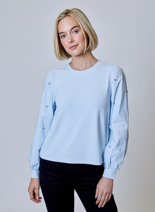Combo Long Sleeve in Blue Frost
