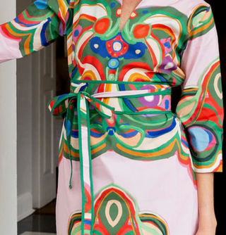 Printed colorful dress belt