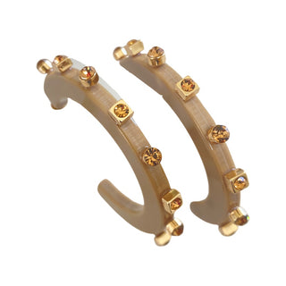 Large City Girl Jewel Hoop