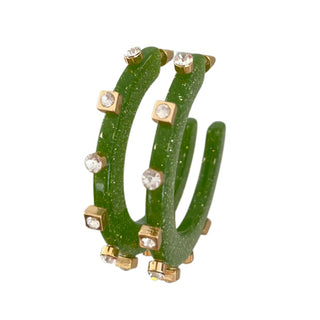 Large City Girl Jewel Hoop