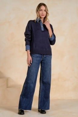 The Evie Sweater in Navy