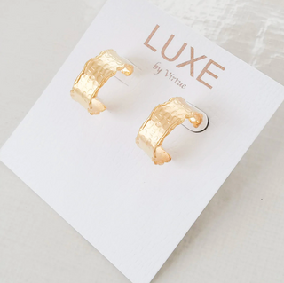 Gold hoop earrings