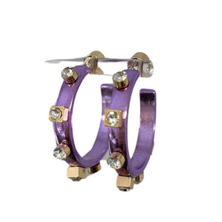 Metallic Metal Jewel Hoop