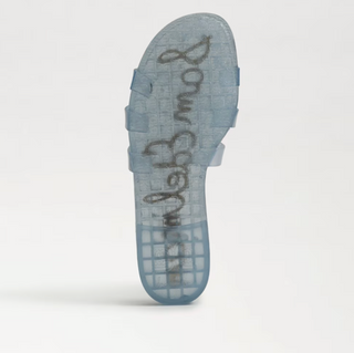Bay Jelly Slide Sandal in Azure Blue