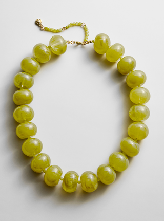 Joan Semi-Precious Necklace in Olive