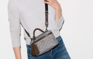 Metro Train Case Crossbody in Heritage Check