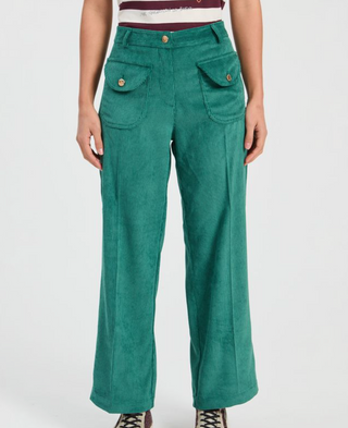 Donatella Corduroy Pants in Green