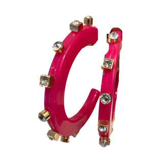 Large City Girl Jewel Hoop