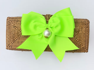 Colette Fluffy Bow Pearl Drop Bag