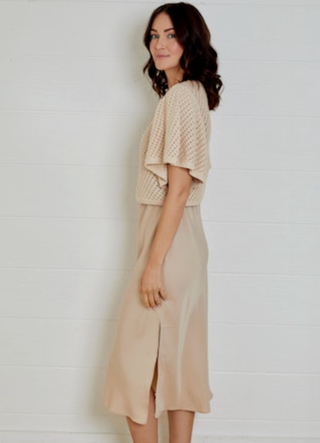 Kay Sweater Dress Combo in Linen