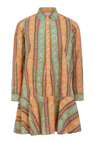 Polly Dress in Gaucho Stripe