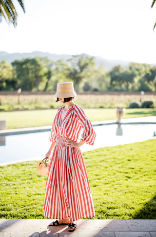 Porto Skirt in Red Stripes