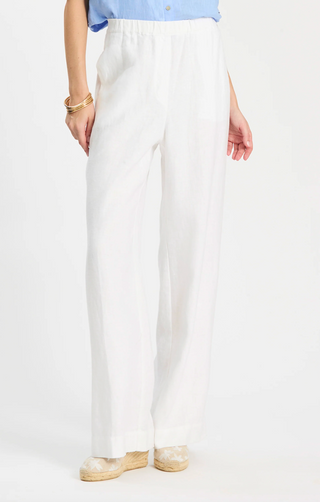 Monroe Linen Pant in White