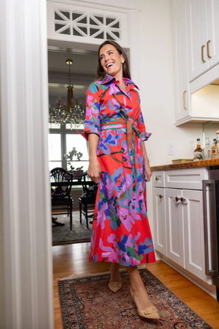 Miss Scarlet© Ruthie Shirt Dress Long