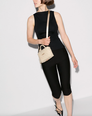 Metro Train Case Crossbody in Sand
