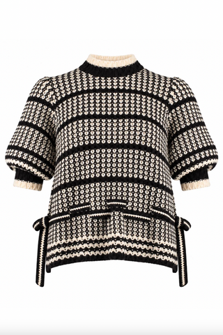 ALEXA SWEATER BLACK/WHITE TS