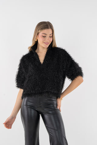 Estelle Top in Black Tie