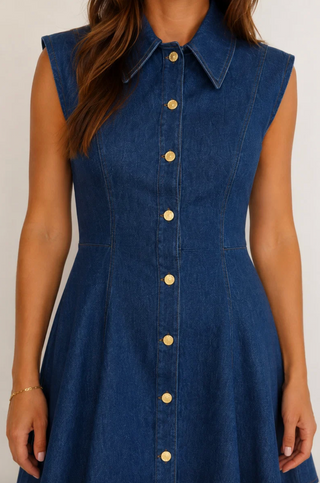 Albie Dress in Denim