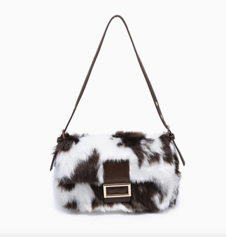 Beverly - Faux Fur Cow Crossbody