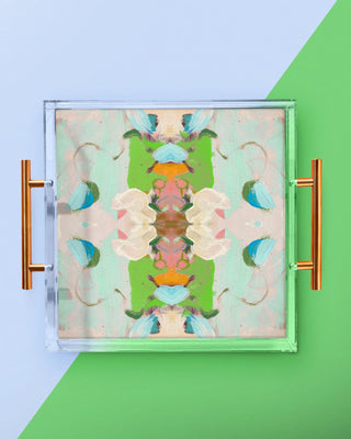 Laura Park Monet Garden Green Acrylic Tray