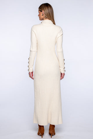 Stevie Sweater Dress in Ivory