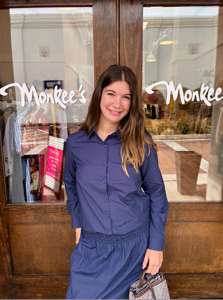 Simone Top in Navy