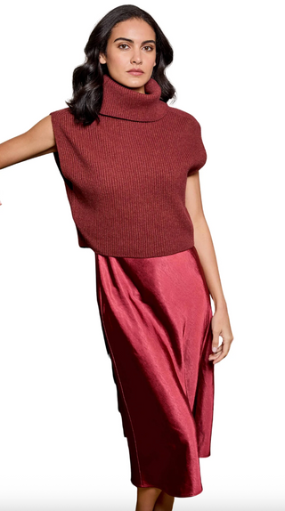 Jin Sweater Dress in Russet
