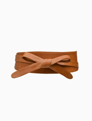 Wrap Belt in Cognac