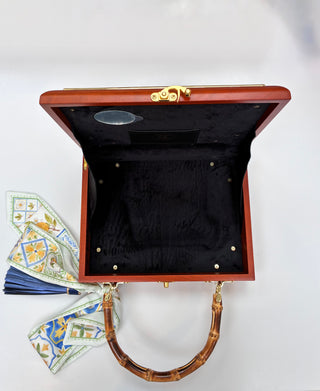 Lemon Cigar Box Purse