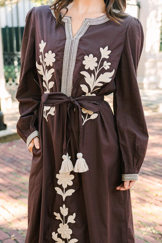 The Quinn Dress in Cedar Vine
