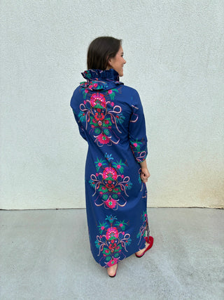 Bouvier Long in Aramenta Blue