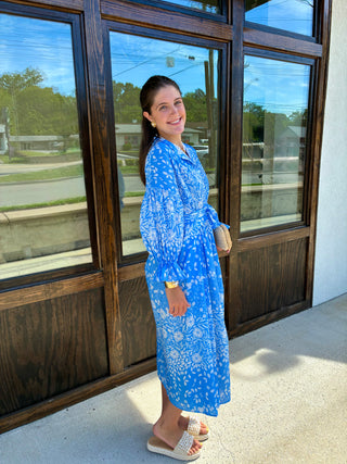 The Every Body Dress in Blue Poppy