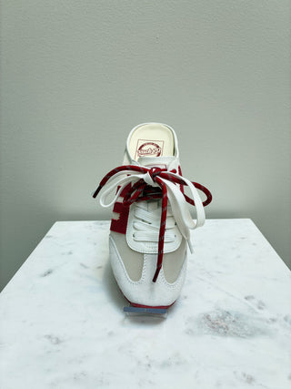 VENICE in WHITE SCARLET Backless Sneakers
