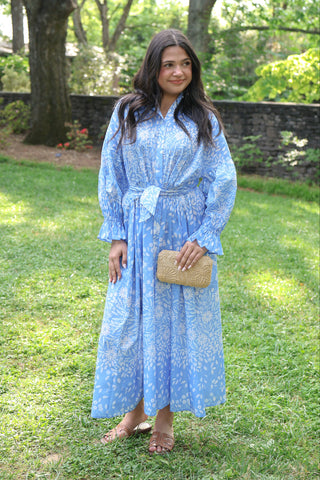 The Every Body Dress in Blue Poppy