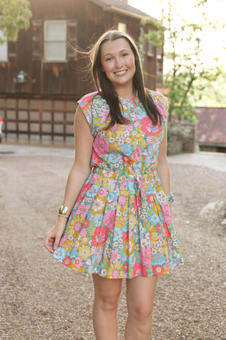 Porto Mini Dress in Summers in the Sun