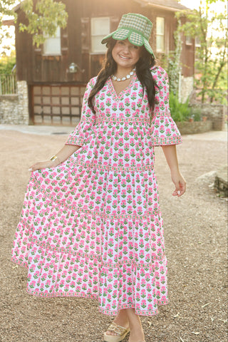 Cecilia Dress in Neon Sunset Mix