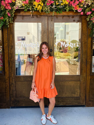 Brigette Mini Dress in Orange