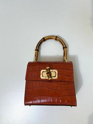 Mini Bamboo Croc in Rust