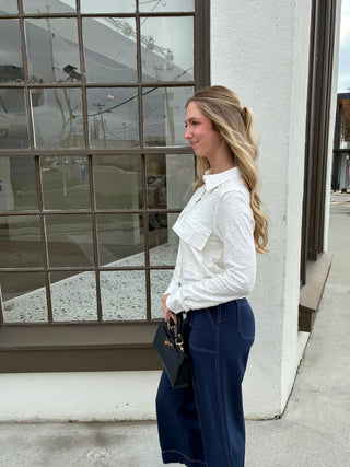 Utility Shirt in Pearl