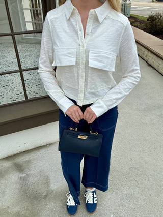 Utility Shirt in Pearl