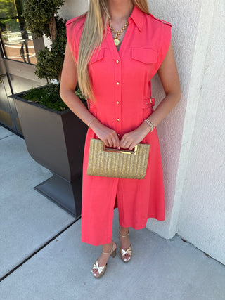 Hilary Dress in Shrimp