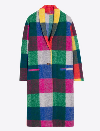 Claudia Vichy Coat in Multicolor Vichy